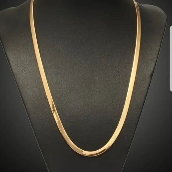 Mens 2 Piece High Quality 20" Snake Chain & Bracelet Set Goldtone Jewelry New - Picture 6 of 7